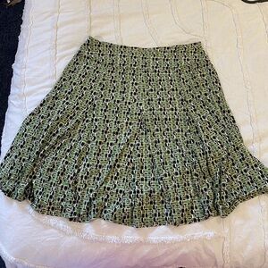 Apt. 9 Brown&Green A-Line Skirt Size XLP
